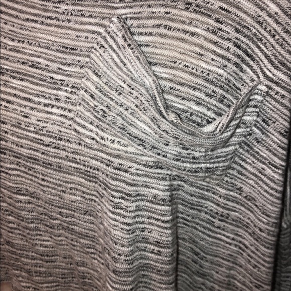 Gray and White Striped Crop - Picture 2 of 3